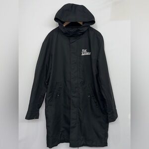 black H&M & The Weeknd collaboration hooded parka/trench coat Medium Limited Ed.